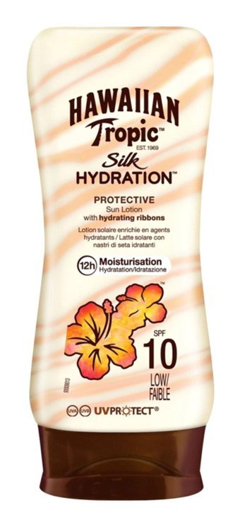 Hawaiian Tropic Tropic 50 Faktör Tüm Ciltler İçin Leke Karşıtı Nemlendirici Yağsız Suya Dayanıklı Yüz ve Vücut Güneş Losyonu 180 ml