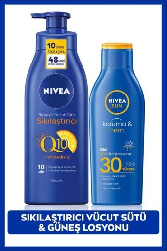 Nivea 30 Faktör Tüm Ciltler İçin Nemlendirici Suya Dayanıklı Yüz Güneş Losyonu 200 ml