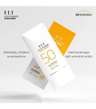 Elt 50 Faktör Tüm Ciltler İçin Nemlendirici Suya Dayanıklı Yüz ve Vücut Güneş Kremi 50 ml