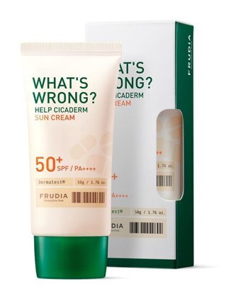 Frudıa What'S Wrong Cicaderm 50 Faktör Tüm Ciltler İçin Nemlendirici Suya Dayanıklı Yüz Güneş Kremi 50 ml