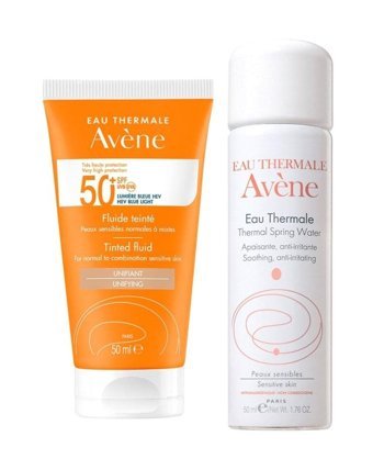 Avene Renkli 50 Faktör Tüm Ciltler İçin Leke Karşıtı Nemlendirici Yağsız Suya Dayanıklı Yüz ve Vücut Güneş Kremi 50 ml