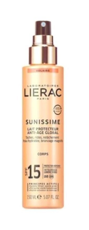 Lierac Sunissime Energizing 15 Faktör Tüm Ciltler İçin Nemlendirici Suya Dayanıklı Yüz Güneş Kremi 150 ml