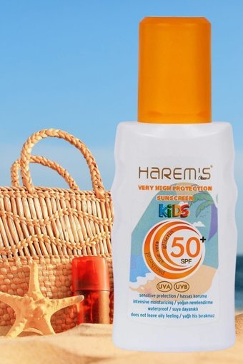 Harem'S Ottoman 50 Faktör Hassas Ciltler İçin Nemlendirici Suya Dayanıklı Yüz Güneş Kremi 180 ml