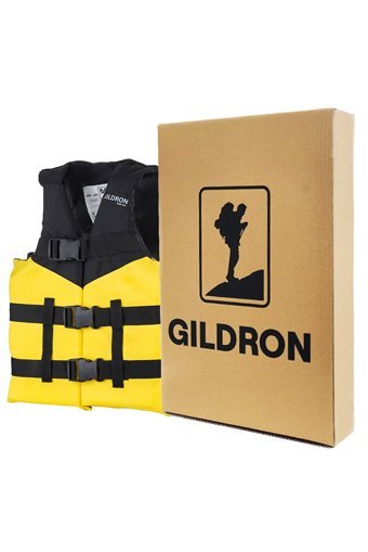 Gildron GDR-101 50 Newton Sertifikalı Profesyonel Yetişkin Sarı - Siyah L Can Yeleği
