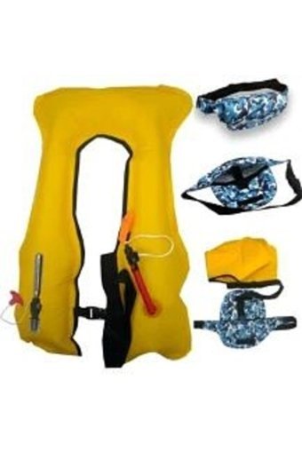 Strongjacket 150 Newton Şişme Sertifikalı Yetişkin Sarı L Can Yeleği