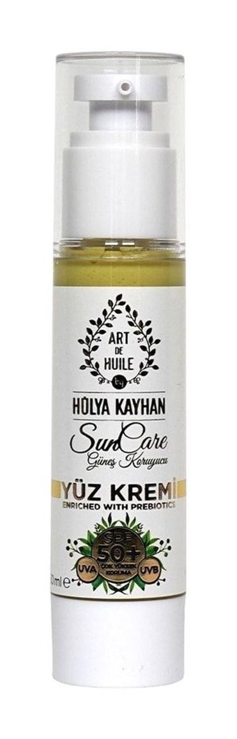 Art De Huile 50 Faktör Tüm Ciltler İçin Nemlendirici Suya Dayanıklı Yüz ve Vücut Güneş Kremi 50 ml