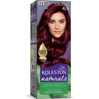 Naturals 4.6 Kızıl Viyole Krem Saç Boyası