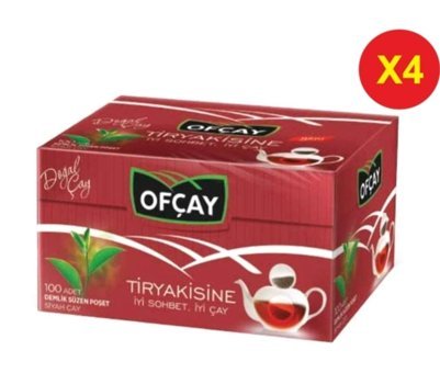 Ofçay Tiryakisine Demlik Poşet Çay 4x100 Adet