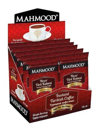 Mahmood Coffee Sade Orta Kavrulmuş Türk Kahvesi 12x6 gr