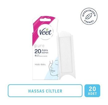 Veet Pure Hipoalerjenik Yüze Özel Sir Ağda Bandı 20 Adet