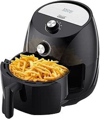 Kıtchen Move Tornado Airfryer 3.5 lt Tek Hazneli Yağsız Sıcak Hava Fritözü Siyah