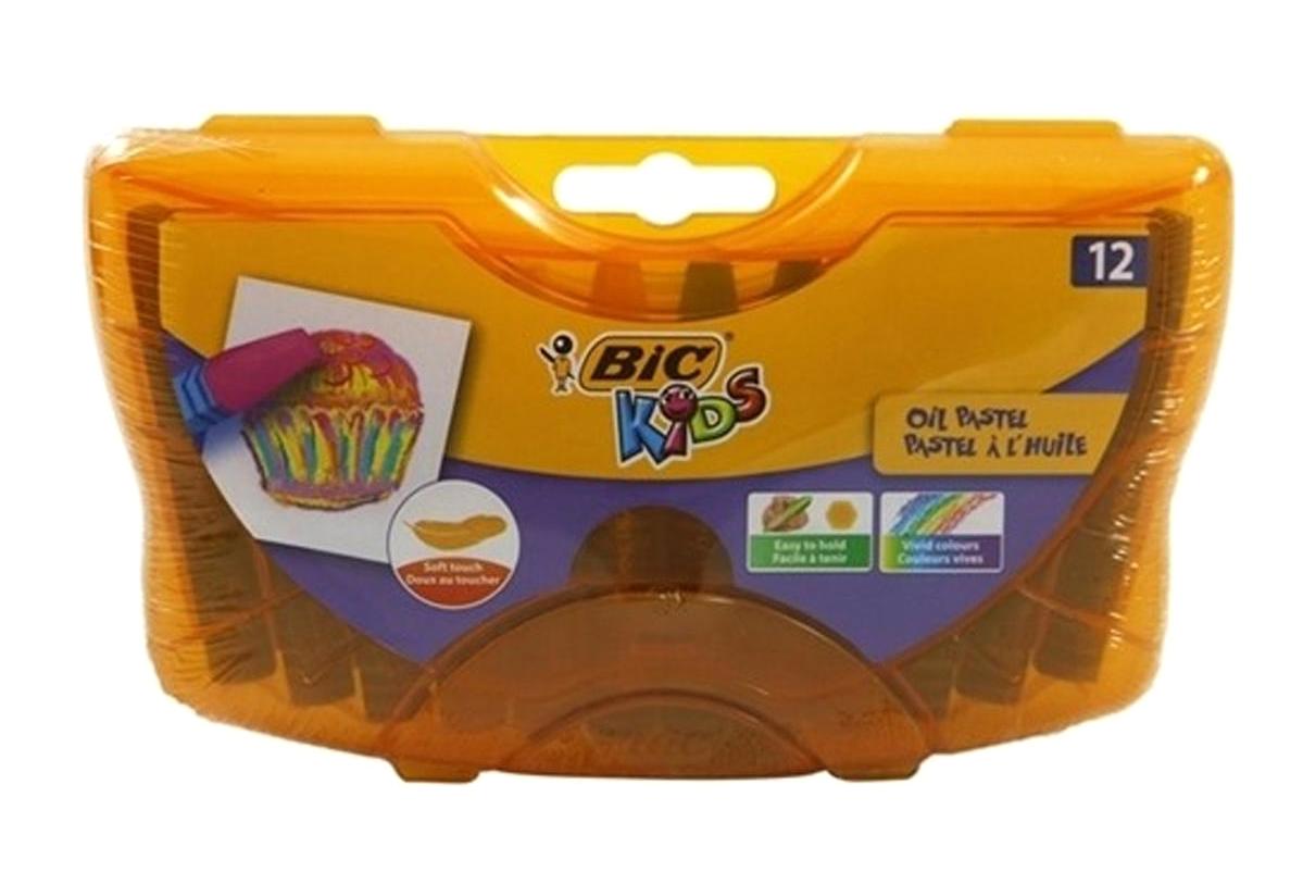 Bic Kids Çantalı 12'li Yağlı Pastel Boya Seti