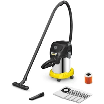 Karcher Kwd 3 S V 1000 W Dikey Hepa Filtreli Toz Torbalı Süpürge Sarı - Siyah