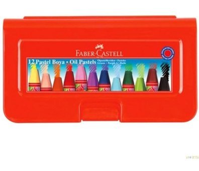 Faber-Castell 12 Renk Plastik Kutulu Pastel Boya