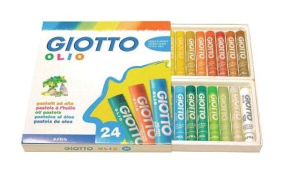 Giotto Olio Yağlı Pastel Silindir 24 Renk Pastel Boya