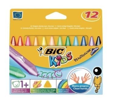 Bic Plastidecor Üçgen 12 Pastel Boya