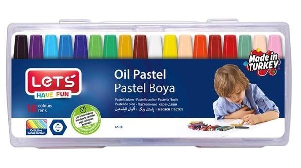 Lets Lk18 Renk Plastik Çantalı Pastel Boya