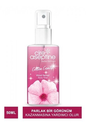 Cire Aseptine Cotton Candy Çiçeksi Kadın Vücut Spreyi 50 ml