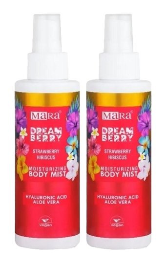 Mara Dream Berry Çilek Hyalüronik Asit Kadın Vücut Spreyi 2x150 ml