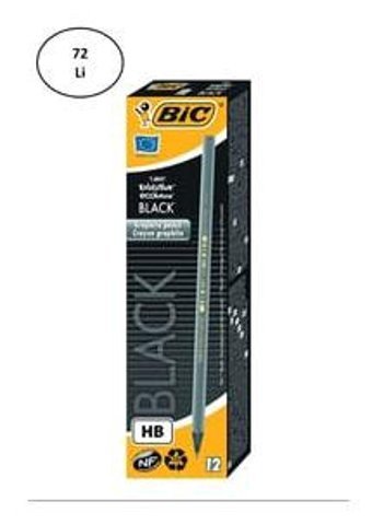 Bic Evolution 72'li HB Siyah Kurşun Kalem Seti