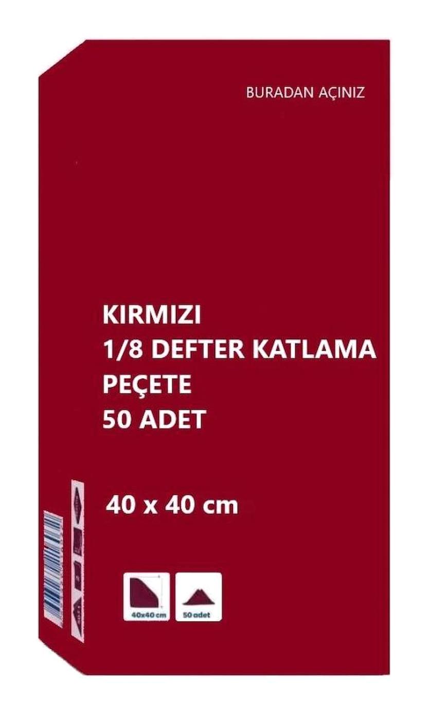 Omnisoft Kırmızı Kağıt Peçete 50'li