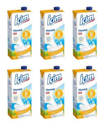 İçim D Vitaminli Süt 6'lı 1 lt