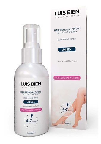 Luis Bien Tüm Ciltler İçin Koltuk Altı Bacak Unisex Tüy Dökücü Sprey 100 ml