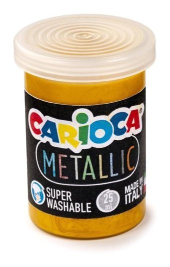 Carioca Metallic Tempera Yıkanabilir 6 x 25 ml Sulu Boya