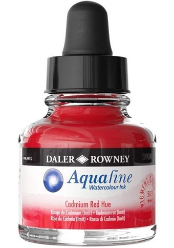 Daler Rowney Aquafıne Ink 29.5 ml Red Hue Sulu Boya