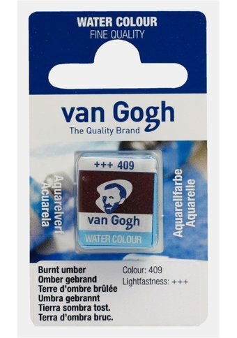 Van Gogh Tablet Burnt Umber 409 Sulu Boya