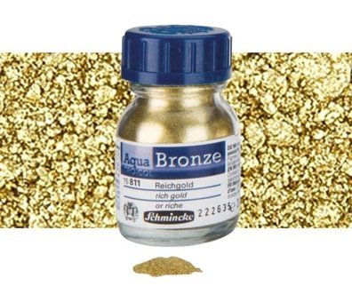 Schmincke Aqua Metalik Bronzes 20ml Rich Gold 811 Sulu Boya