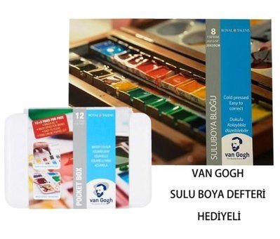 Van Gogh Tablet Blok Hediyeli 12'li Sulu Boya