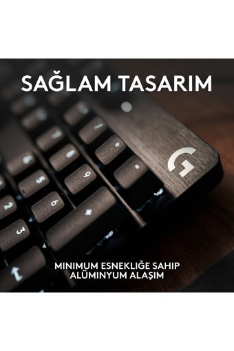 Logıtech G413 Türkçe Q RGB Kablolu Siyah Mekanik Gaming Klavye