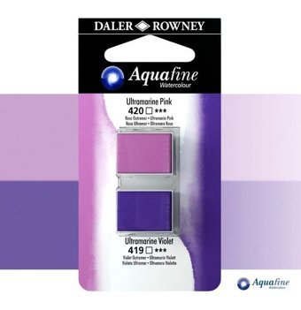 Daler Rowney Aquafine 2'li 420 Ultramarine Pink Sulu Boya