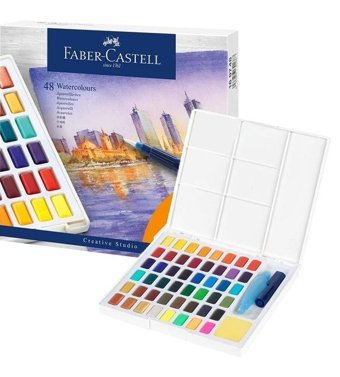 FaberCastell 48 Renk Creative Studio Tablet Sulu Boya