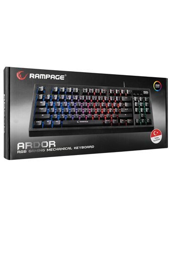 Rampage KB-R320 Türkçe Q RGB Blue Switch Kablolu Siyah Mekanik Gaming Klavye