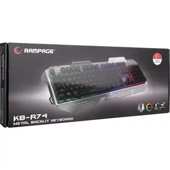 Rampage KB-R74 Türkçe Q Kablolu Siyah Normal Gaming Klavye