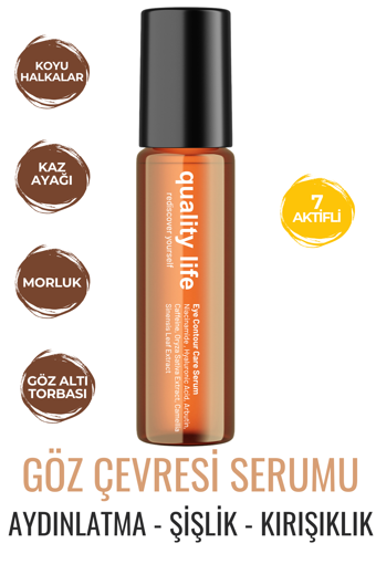 Quality Life Aydınlatıcı Kırışıklık Karşıtı Göz Altı Torba Karşıtı Gece Gündüz Serumu 10 ml