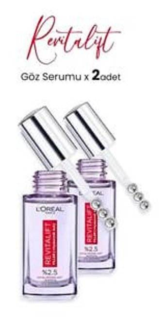 L'oréal Paris Revitalift Aydınlatıcı Kırışıklık Karşıtı Göz Altı Torba Karşıtı Gece Gündüz Serumu 2x20 ml