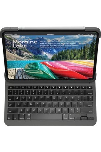 Logitech Slim Folio İngilizce Q Kablolu Siyah Numerik Klavye