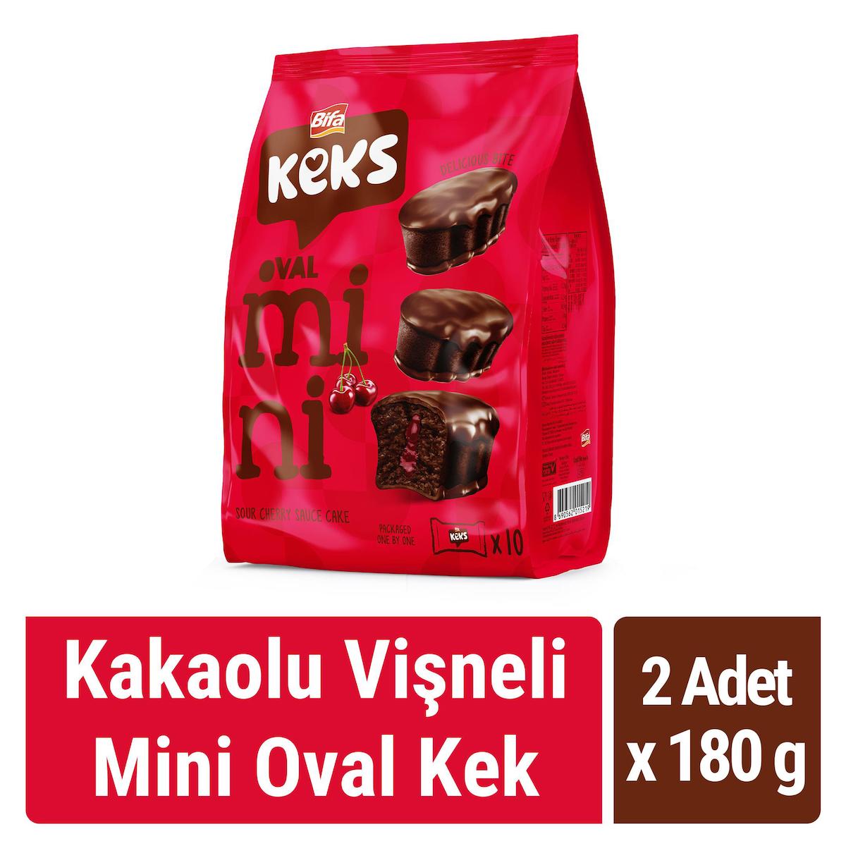 Bifa Mini Oval Vişneli Kek 2x180 gr