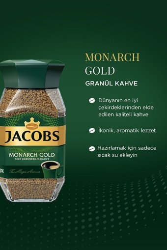 Jacobs Monarch Gold Kavanoz Granül Kahve 47.5 gr