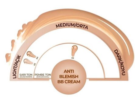 Note Anti-blemish Yağlı Ciltler İçin Sivilce Yapmayan BB Krem Açık Ton