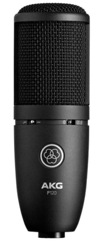 Akg P120 Profesyonel Condenser XLR Kablolu Yayıncı Masaüstü Mikrofonu Siyah