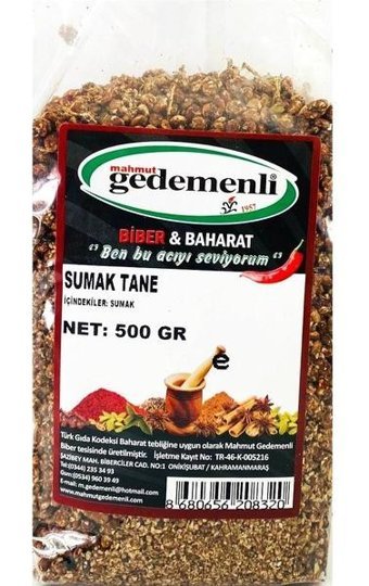 Gedemenli Tane Sumak 500 gr