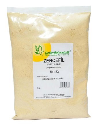 Doğan Baharat Doğal Öğütülmüş Zencefil Kökü 1 kg