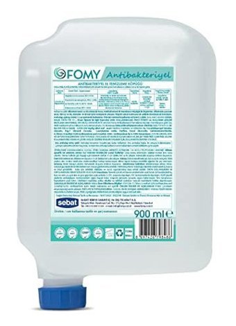 Fomy Antibakteriyel Parabensiz Antibakteriyel Köpük Sıvı Sabun 900 ml Tekli