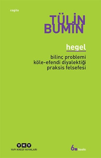 Hegel - Bilinç Problemi, Köle - Efendi Diyalektiği, Praksis Felsefesi Tülin Bumin Yapı Kredi Yayınları