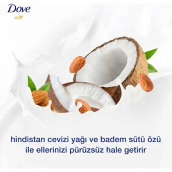 Dove Hindistan Cevizi Yağı-Badem Sütü Özü Nemlendiricili Köpük Sıvı Sabun 450 ml 2'li