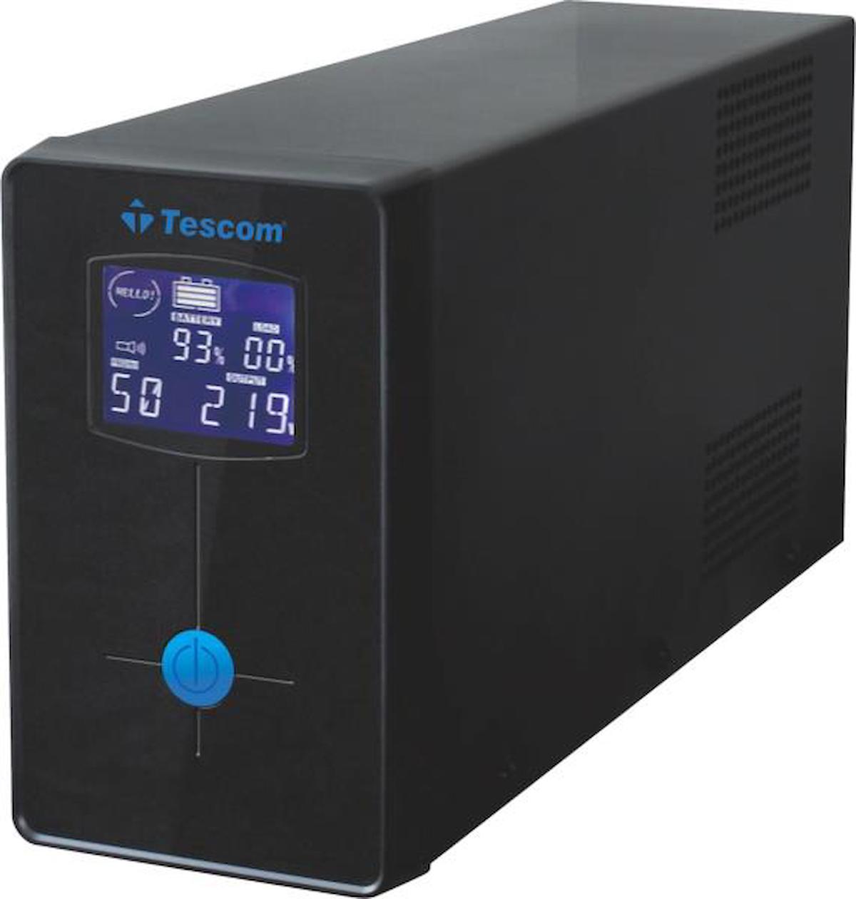 Tescom Leo+ 2200VA 2200 VA 9 Ah Kuru Line İnteraktif Monofaze Güç Kaynağı